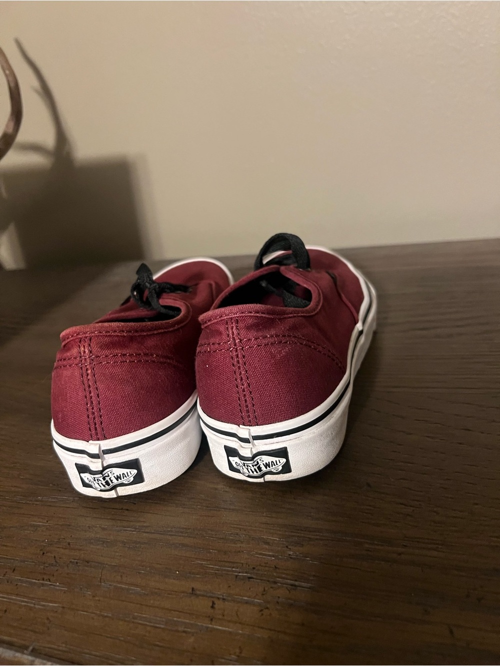 Vans Maroon Canvas Low-Top Classic